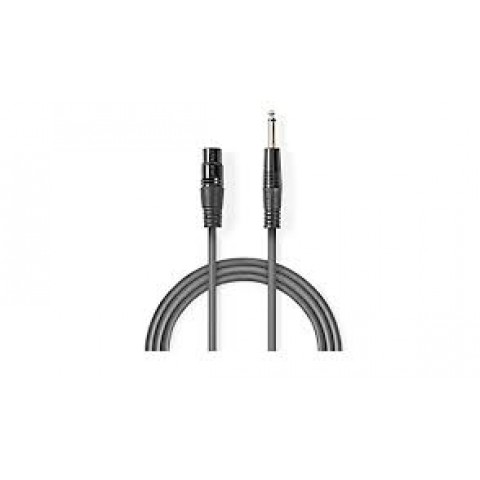 Laidas 6.3mm mono - XLR (K-L) 10m Nedis 